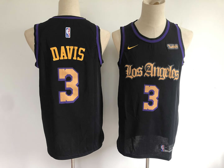 Lakers 3 Anthony Davis Black Nike Swingman Jersey,We sell and wholesale Lakers 3 Anthony Davis Black Nike Swingman Jersey on line form chian!